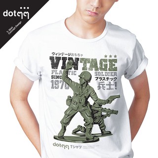 dotdotdot เสื้อยืดผู้ชาย Concept Design ลาย Soldier (White)