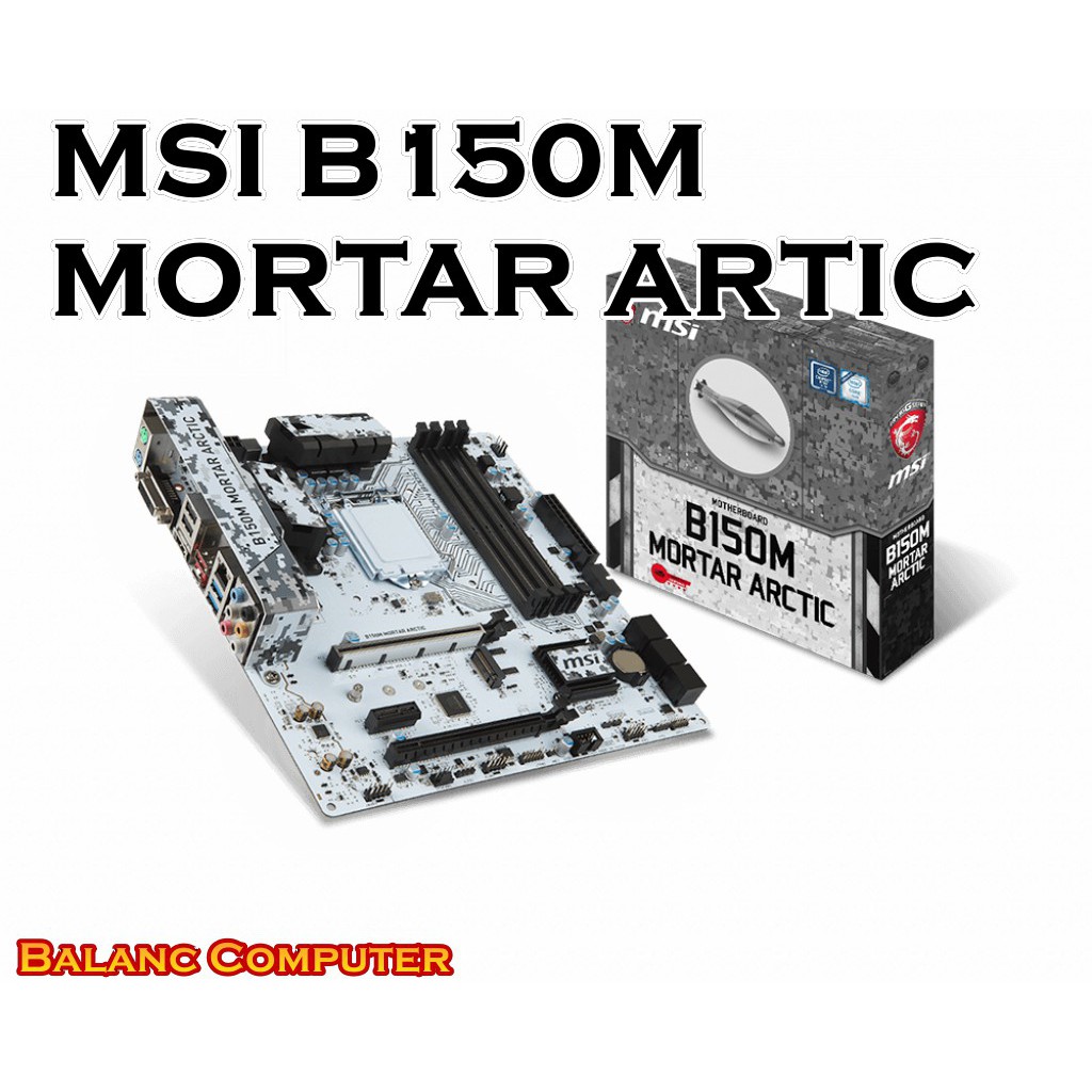 MSI Mainboard  เมนบอร์ด B150M MORTAR ARTIC_DDR4 Socket 1151