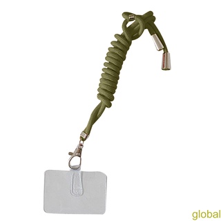 [global]Mobile Phone Nylon Hanging Ropes with Card Detachable Neck Cords Anti-lost Crossbody Necklace Lanyards Strap