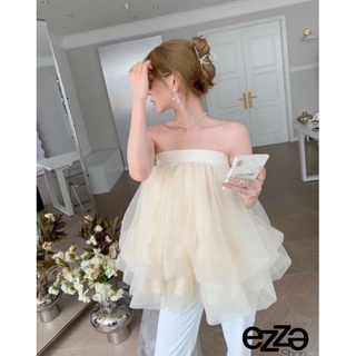 พร้อมส่ง🎈2color 🎈tulle top 🎂ezza