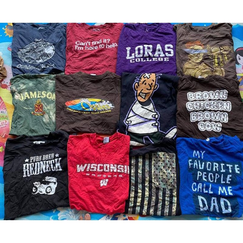 ยกกระสอบเสื้อยืดแขนสั้นผู้ใหญ่เกรด a งาน USA