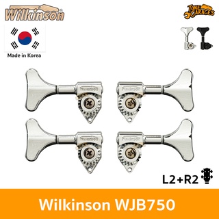 Wilkinson WJB750 4-String Bass Tuner L2+R2 ลูกบิดเบส 4 สาย สองแถว ใบหางปลา Made in Korea