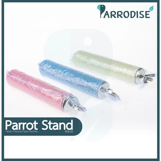 Parrodise PDS-01 คอนลับเล็บ คอนยืนนกแก้ว คอนนกแก้ว คอนลับเล็บนก คอนลับเล็บชูก้า กระรอก สีพาสเทล