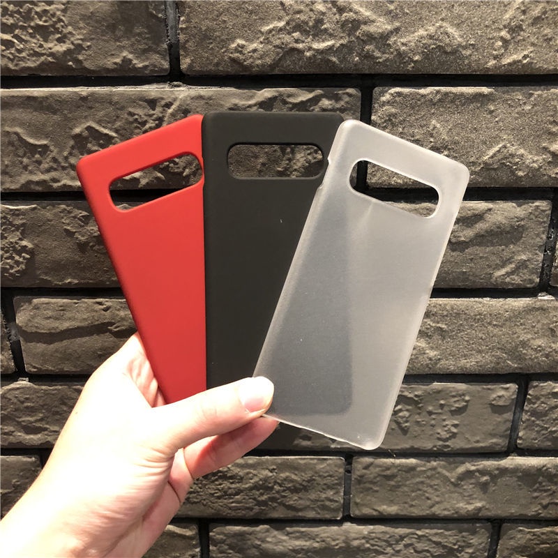 Luxury Ultra Thin Hard Case สําหรับ Samsung Galaxy S10 S9 S8 Plus 5G ไม่มี Yellowing Matte โปร่งใสฝาครอบโทรศัพท์