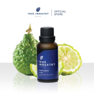 True industry น้ำมันหอมระเหย 100 % กลิ่นมะกรูด (Pure Bergamot essential oil) แถมฟรี จุกสำหรับหยด