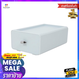 กล่องลิ้นชักเล็ก STACKO CUBE S 13.3x21x8 ซม. สีเทาMINI DRAWER STACKO CUBE S 13.3x21x8CM GREY