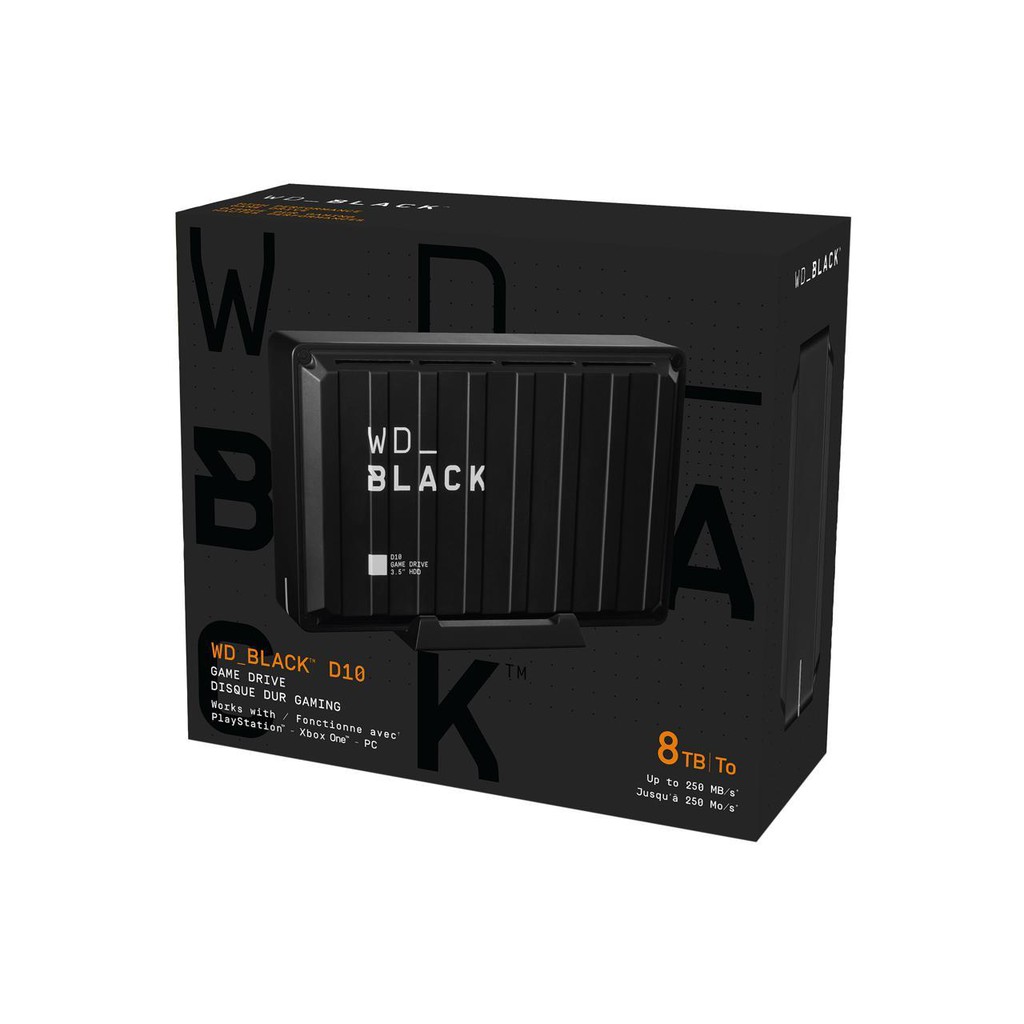 WD Black 8TB D10 Game Drive Desktop External WDBA3P0080HBK-SESN