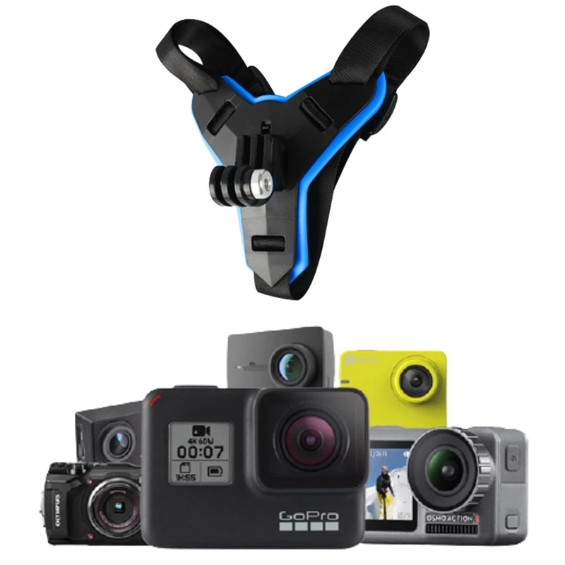อุปกรณ์เสริมเมาท์ขาตั้งกล้องแอคชั่น ติดหมวกกันน็อค แบบเต็มหน้า สําหรับ Gopro 9 8 7 6 5 Chin mount Helmet thumbnail 7