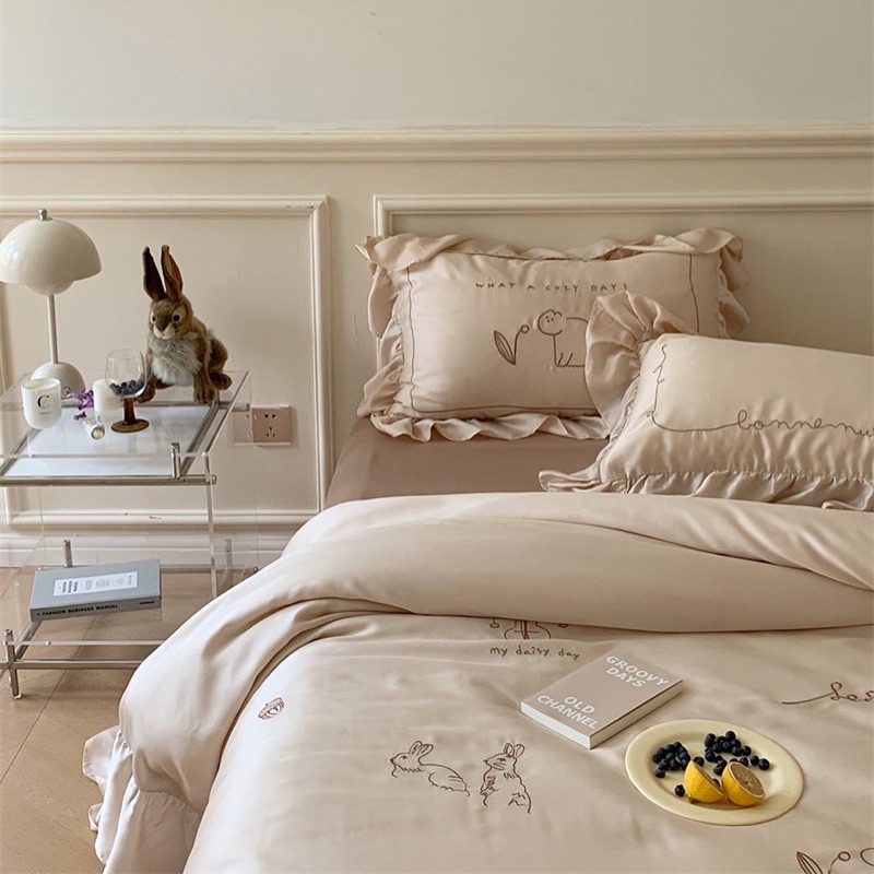 🔥เก็บโค้ดหน้าร้าน🔥[PRE-ORDER] ชุดเครื่องนอนผ้า Lyocell 100%  ลาย What a cozy day #0921