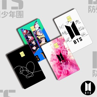 Atm E-MONEY FLAZZ CARD SKIN CARD สติกเกอร์โลโก้ BTS ป้องกันรอยขีดข่วน ที่ทนทาน เคลือบกาว