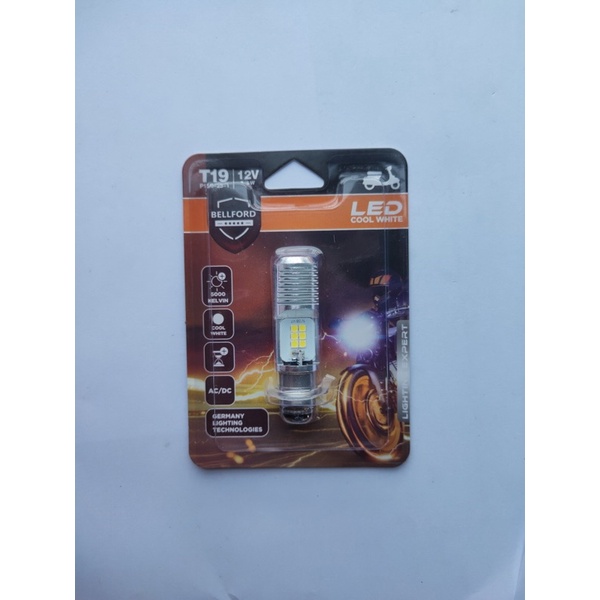 COOL WHITE LED ไฟหน้า 6000 OSRAM LED RIVING T19 BEBEK MATIC