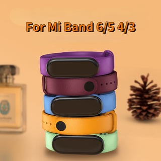 (เฉพาะสายคล้อง) สายนาฬิกาข้อมือ 12 สี สําหรับ Mi Band 6/5 4/3