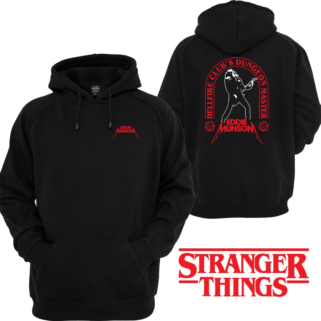 Eddie Munson Most Metal Ever Stranger Things 1209 เสื้อกันหนาวมีฮู้ด
