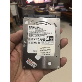 HDD Notebook  320 GB  (ฮาร์ดดิสก์โน้ตบุ๊ค)  ยี่ห้อ Toshiba ความจุ 320GB  - สภาพ 90 %  - สินค้ามือสอง -ประกันร้าน 1 เดือน