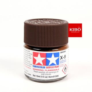 สีสูตรน้ำ TAMIYA X-9 Brown (10 Ml)