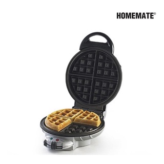 HOMEMATE เครื่องทำวาฟเฟิล แบบกลมหนา รุ่น HOM-TSK2105B - SILVER