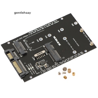 Gent M.2 NGFF MSATA SSD เป็น SATA 3.0 อะแดปเตอร์แปลงการ์ด 2 in 1 สําหรับ PC แล็ปท็อป