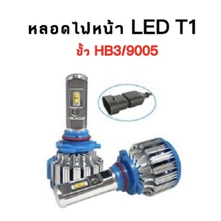 king-carmateหลอดไฟหน้ารถยนต์ หลอดไฟรถ หลอดไฟled T1 Turbo chip cree 12V &amp; 24V ขั้วHB3 สินค้ารับประกัน1ปีเต็ม