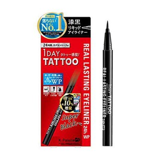 K-PALETTE 1 DAY TATTOO อายไลเนอร์ เค-พาเลต วันเดย์ แทตทู ติดทนนาน กันน้ำ - สีดำ ซุปเปอร์ แบล๊ค - ขนาด 0.6 มิลลิลิตร