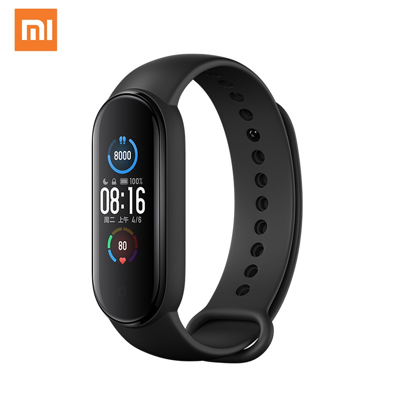 Global Version Xiaomi Mi Band 5 Wristband Bluetooth5.0 5ATM Waterproof AMOLED Screen Heart Rate Fitn