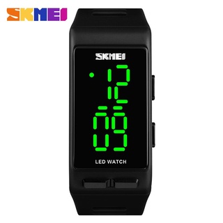 SKMEI Sport Digital Women Watch Fashion Casual Waterproof Lady Wristwatch PU Strap Alarm Week Display Watches