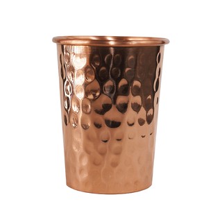 NATURAL EFE | HAMMERED COPPER WATER GLASS | แก้วน้ำทองแดง แบบตอก 300ML