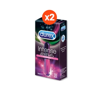 [ใส่SCD01RB1ลด400-]Durex Intense อินเทนส์ ออกัสมิค เจลหล่อลื่นสำหรับผู้หญิง 10 มล.รวม 2 ขวด