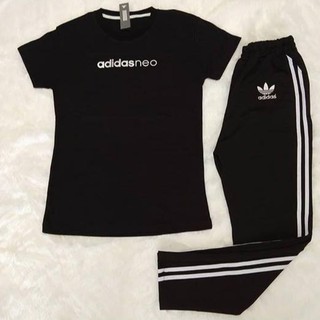 ชุดออกกำลังกาย adidas ชุดออกกำลังกายผู้หญิง เสื้อ + กางเกงวอร์ม