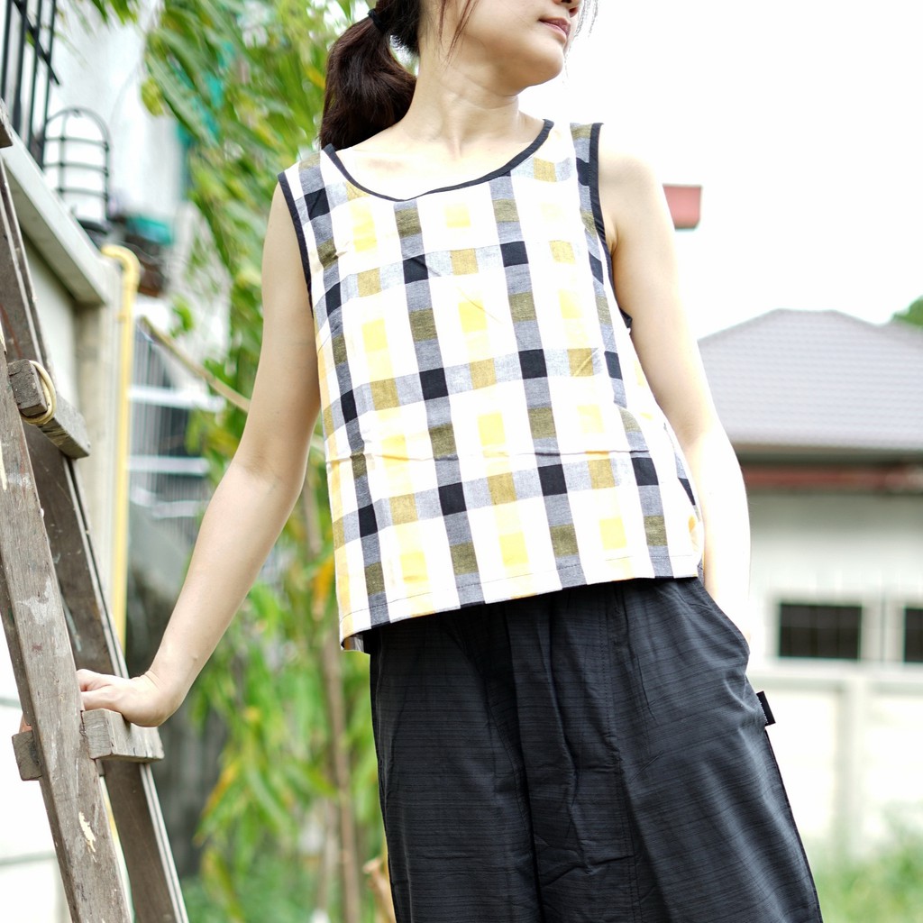 เสื้อแขนกุด ผ้าขาวม้า SH06-SH10 รูปที่ 6