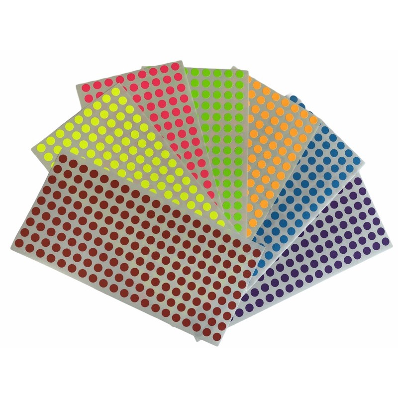 See-D Labels วงกลม 8 มม. 7วัน 7สี  Color Coding Labels สติ๊กเกอร์สี เพื่อการคัดกรอง