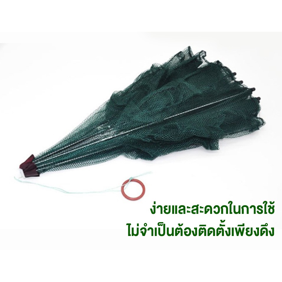 doti มุ้งดักปลา ดักกุ้ง ได้ปลาแน่นอน พับเก็บง่าย พกพาสะดวก Finishing Net กระชังปลา - รูปที่ 4