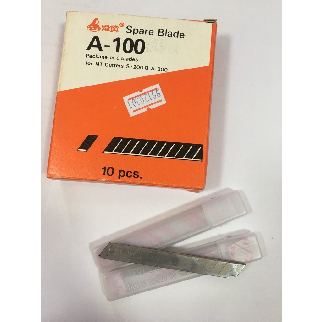 ใบมีดคัตเตอร์ (หลอด6ใบ) ออร์ก้า A-100 ***ราคาต่อแพ็ค*** สามารถออกใบกำกับภาษียอด500ขึ้นไปค่ะ***