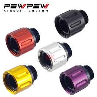 Pew Pew Aluminum Silencer Adapter M11 CW to M14 CCW - Type 2 For WE / AW / EMG / E&amp;C / หัวคอมพ์ Pew Pew