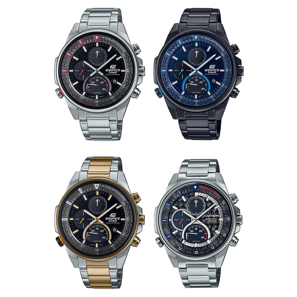 Casio Edifice นาฬิกาข้อมือผู้ชาย สายสเตนเลส รุ่น EFS-S590 (EFS-S590D-1A,EFS-S590DC-2A,EFS-S590SG-1A,EFS-S590AT-1A)