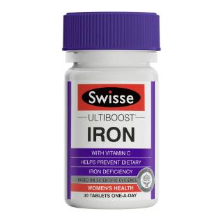 Swisse Ultiboost Iron Element Vitamin C 30 Tablets Australia ออสเตรเลีย เม็ดเหล็ก วิตามิน ธาตุเหล็ก