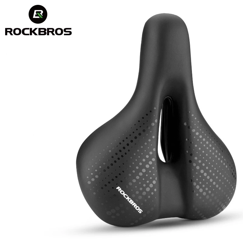[Fulfilled by Shopee]ROCKBROS อานเบาะที่นั่งจักรยานเสือภูเขา แบบนิ่ม กันกระแทก พร้อมไฟ
