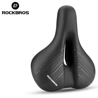 [Fulfilled by Shopee]ROCKBROS อานเบาะที่นั่งจักรยานเสือภูเขา แบบนิ่ม กันกระแทก พร้อมไฟ