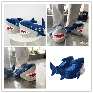 &lt;Tiktok เป็นที่นิยม!&gt;รองเท้าแตะฉลามผู้ชาย การ์ตูน ของขวัญสำหรับผู้ชาย 43-46 หลา