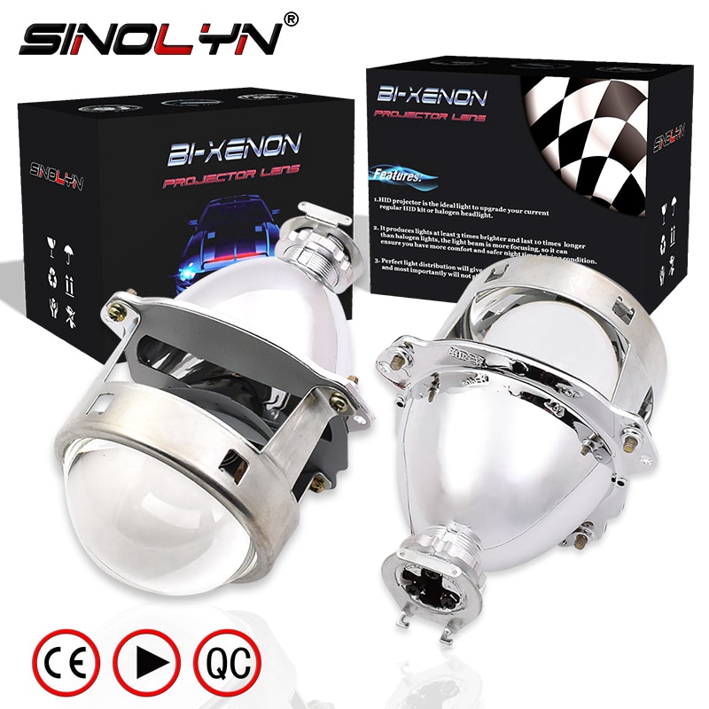 หลอดไฟโปรเจคเตอร์เลนส์ 3 . 0 ' h 1 h 4 h 7 hid bi - xenon สําหรับรถยนต์