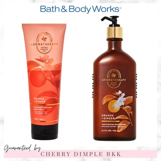 🍒ของแท้·ส่งไว·ถูก🍒BATH AND BODY WORKS Aromatherapy กลิ่นฮิต "ORANGE GINGER" โลชั่น ครีมอาบน้ํา น้ำหอม เทียนหอม sleep