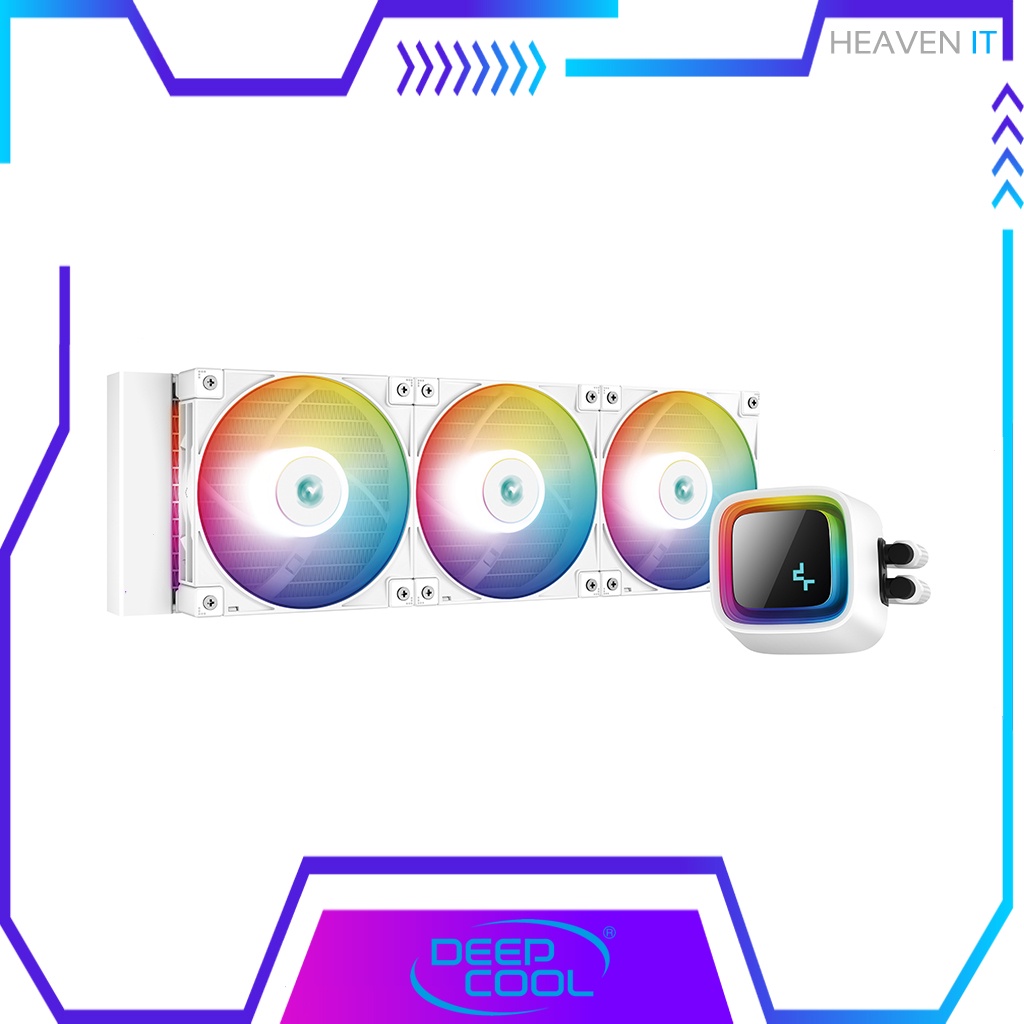 DEEPCOOL - CPU COOLER LS720 WHITE ระบบระบายความร้อนด้วยน้ำ รับประกัน 5 ปี