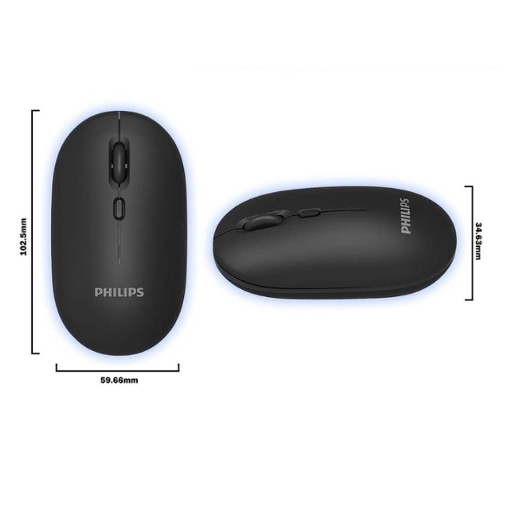 Philips เม้าไร้สายusb Wireless Mouse รุ่นM203 (SPK7203)