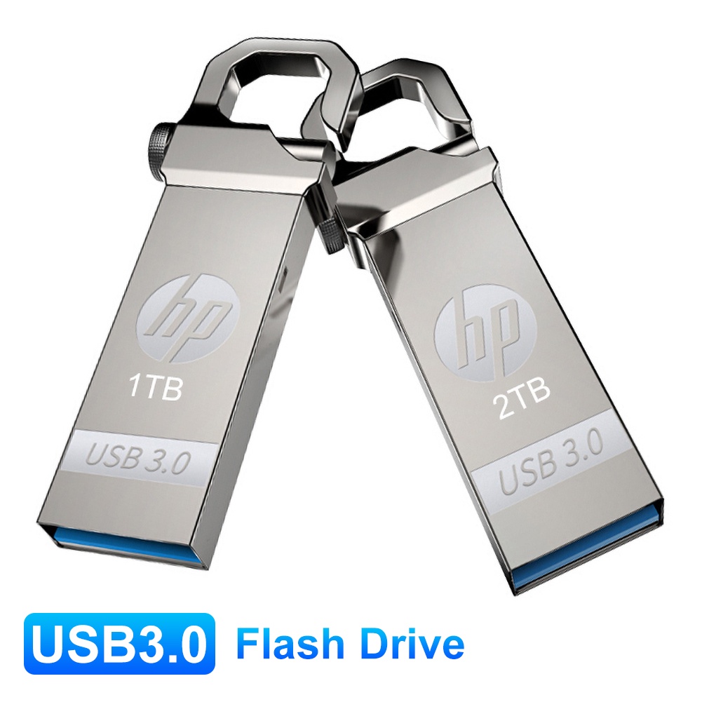 HP USB 3.0 แฟลชไดรฟ์ 2TB ความเร็วสูงมินิแบบพกพา HP USB3.0 USB แฟลชไดรฟ์ 2TB โลหะกันน้ำ รถ