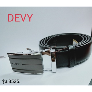 Devy เข็มขัดหนังวัวแท้ รุ่น DV8525 (ดำ)