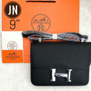 🎉Hermes กระเป๋าสะพาย 9" อะไหร่เงิน พร้อมส่ง🎉