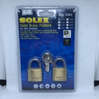 Key Alike padlock แม่กุญแจsolex 30มม.*2