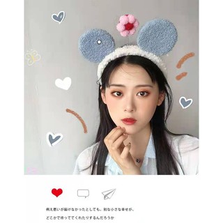 🎉🎉ที่คาดผมมิ้กกี้ดอกไม้จัมโบ้ ที่คาดผมน่ารักๆ เเฟชั่นเกาหลี IDOLใช้ได้หลายรูปเเบบ ขนาด 13 cm