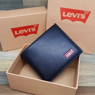 LEVIS SHORT WALLET กระเป๋าสตางค์ทรงสั้นสำหรับคุณผู้ชาย แบบพับสองตอน