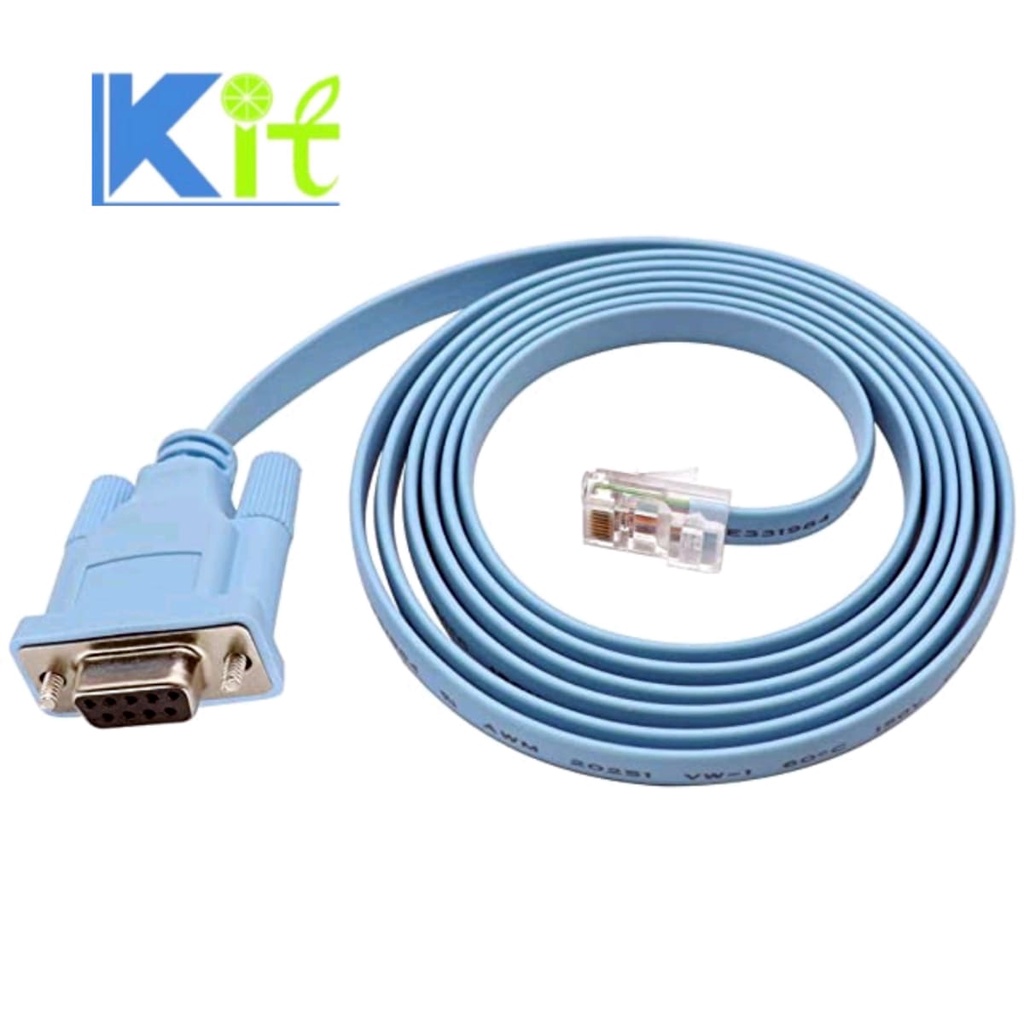 สายคอนโซล  Cisco แท้ DB9 RS232 To RJ45 สาย Serial-to-RJ45, สาย CONSOLE-RJ45 สำหรับ config อุปกรณ์ ne