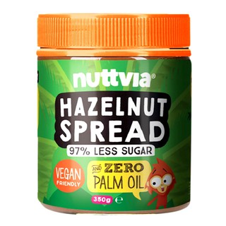 เฮเซลนัทสเปรดน้ำตาลน้อยลง 97% ( Nuttvia Hazelnut Chocolate Spread )